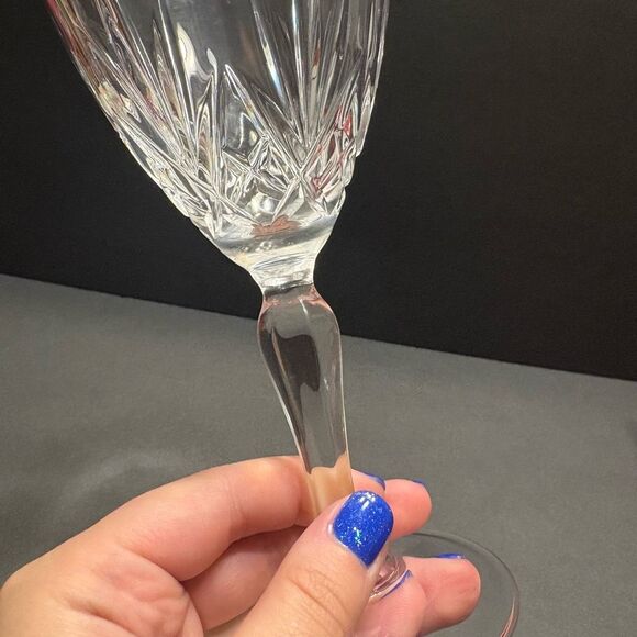 Royal Crystal Rock 24% Lead Crystal Tuscany Italy 6 Goblet Glasses Original Box - Picture 10 of 12